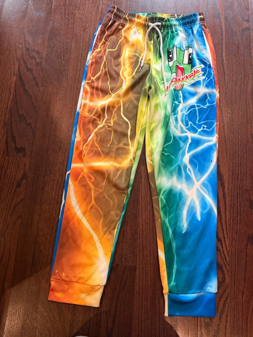 Kids  unspeakable Multicolor Lightning-Print Joggers